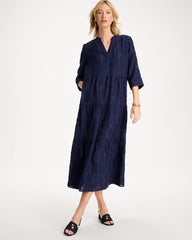 Chico's Online Passport Blue Tiered Lace Dress