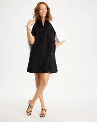 Chico's For Sale Black 3D Floral Dress