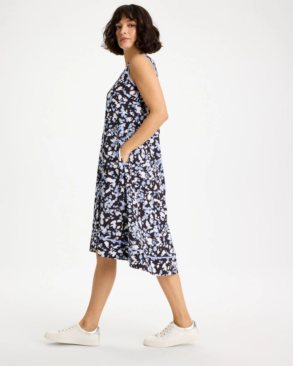 Chico's Online Blue Muse Zenergy® UPF Posh Dots Midi Dress