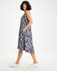 Chico's Online Blue Muse Zenergy® UPF Posh Dots Midi Dress