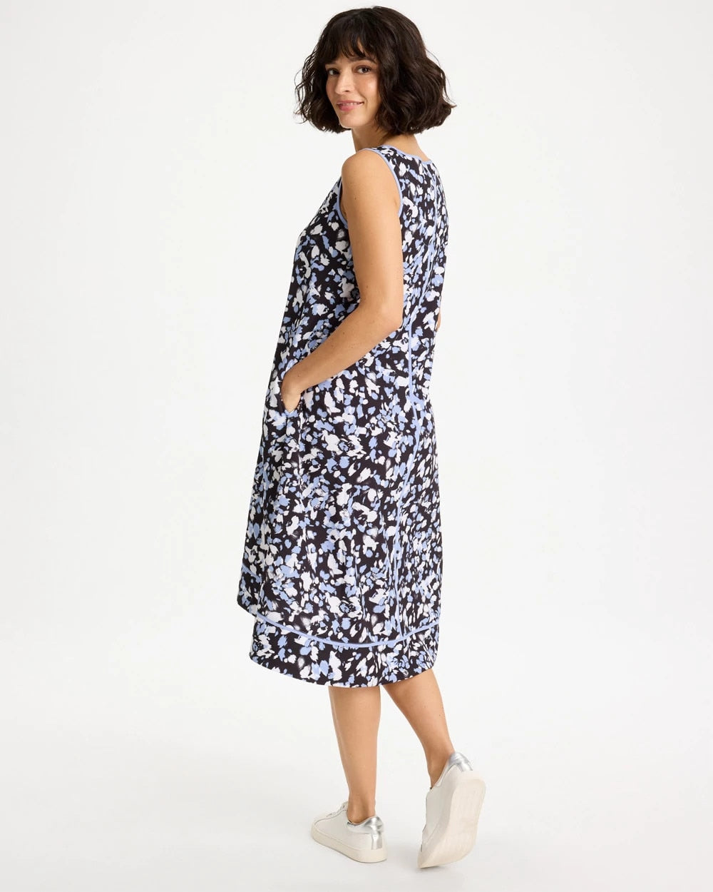 Chico's Online Blue Muse Zenergy® UPF Posh Dots Midi Dress