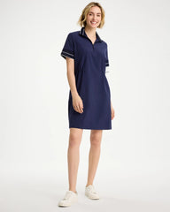 Chico's Discount Passport Blue Zenergy® UPF Mesh Trim Dress