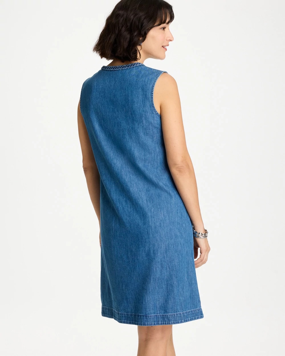 Chico's Online Indigo Denim Braided Dress