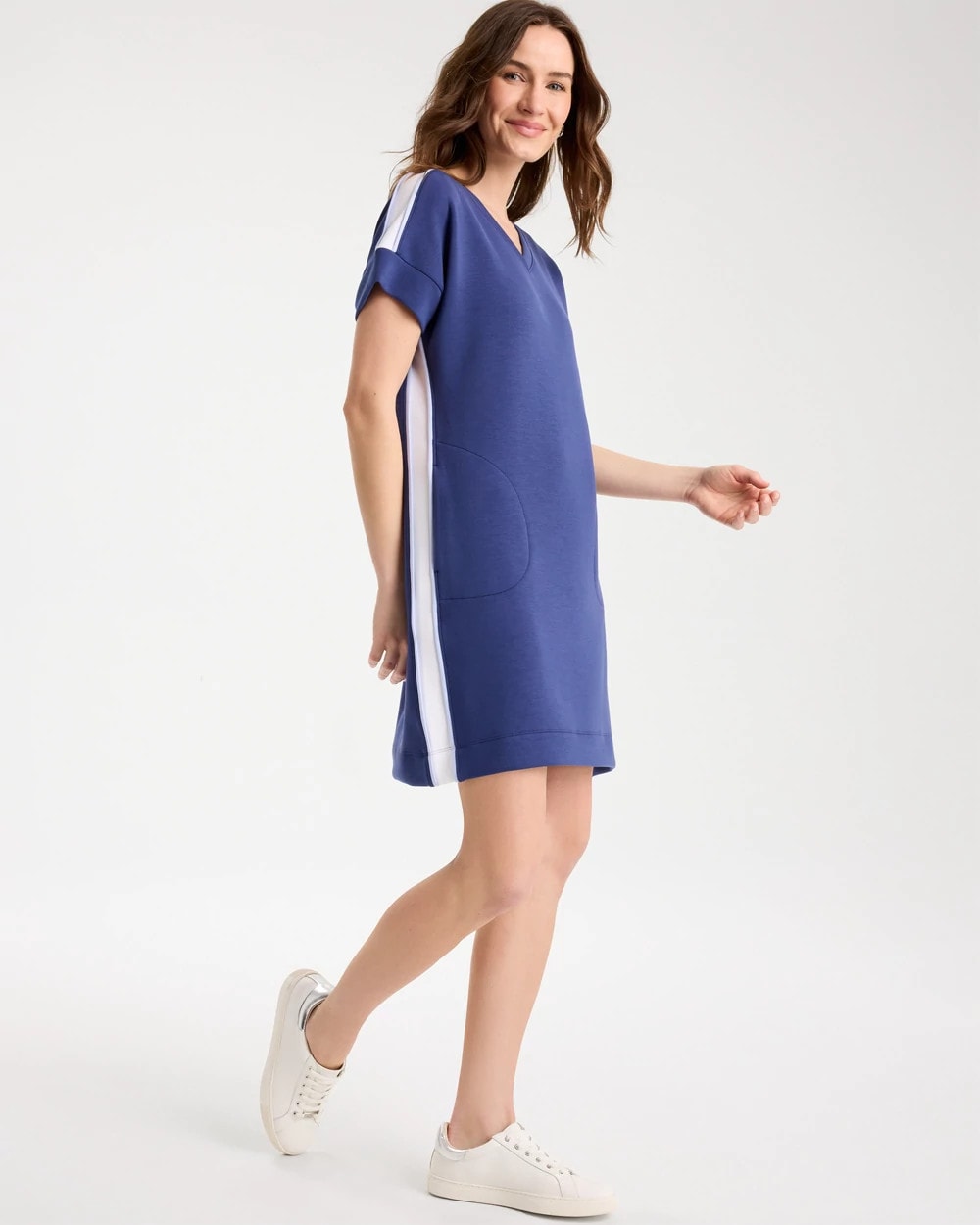 Chico's Online Starlit Navy Zenergy® Soft Contrast Dress