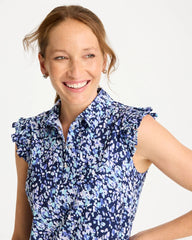 Chico's Discount Amparo Blue Zenergy® UPF Ruffle Dress