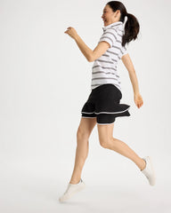 Chico's Sale Black Zenergy® UPF Contrast Tulip Hem Skort