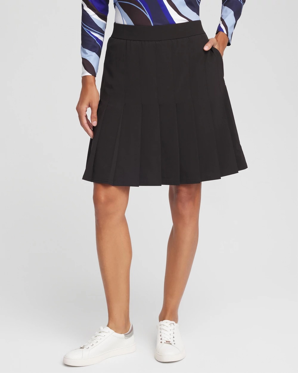 Chico's Online Black Zenergy® UPF Pleated Skort