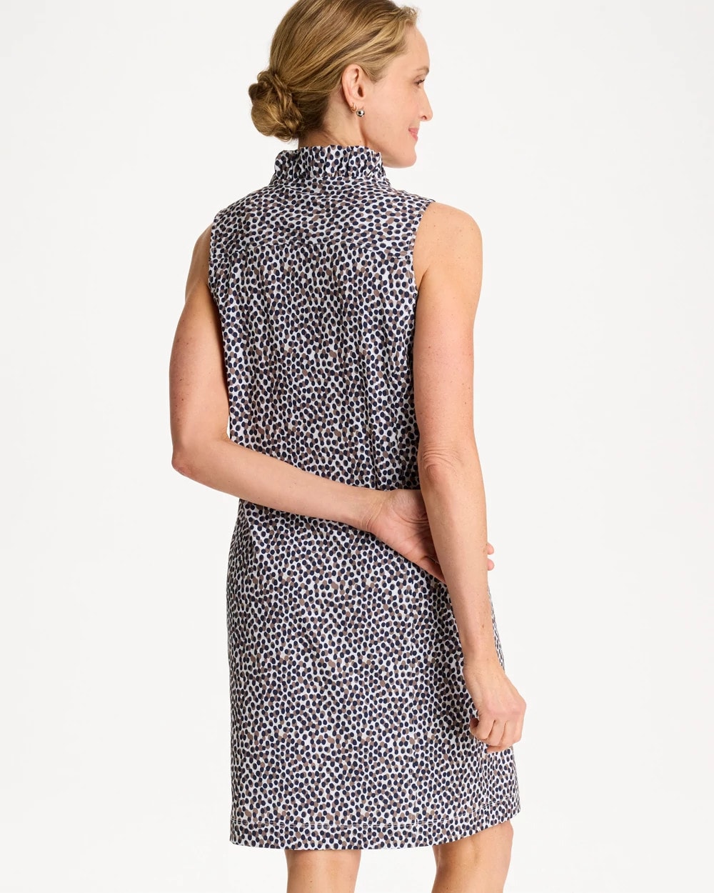 Chico's For Sale Passport Blue Zenergy® UPF Ruffle Dress