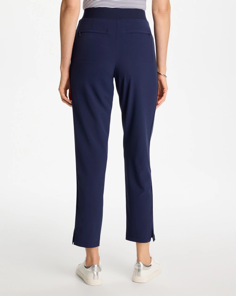 Chico's Online Passport Blue Zenergy® UPF Rib Mix Ankle Pants