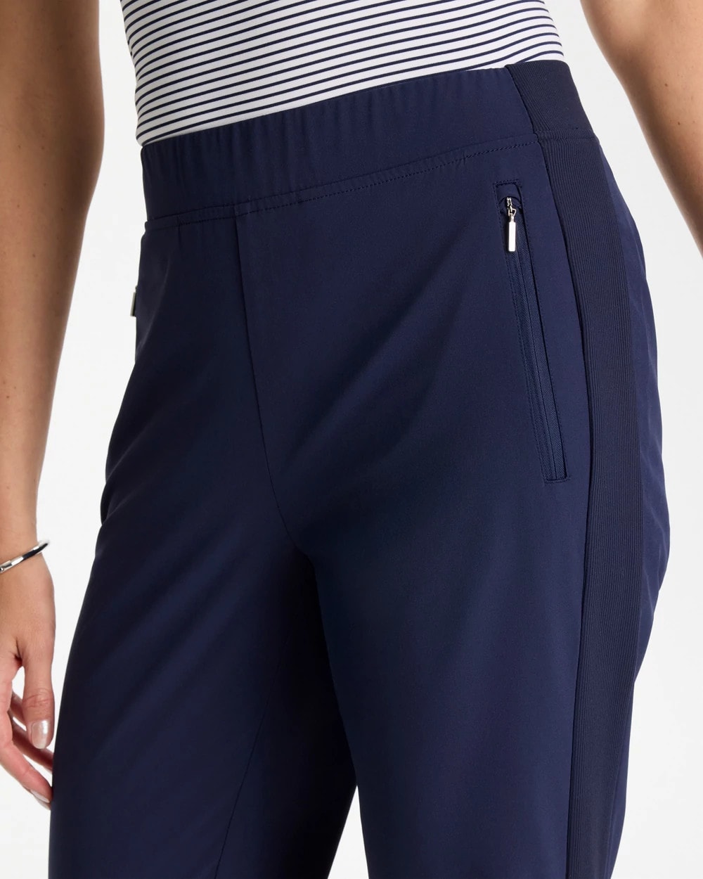 Chico's Online Passport Blue Zenergy® UPF Rib Mix Ankle Pants