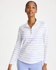 Chico's Sale Blue Muse Zenergy® UPF Caviar Half Zip