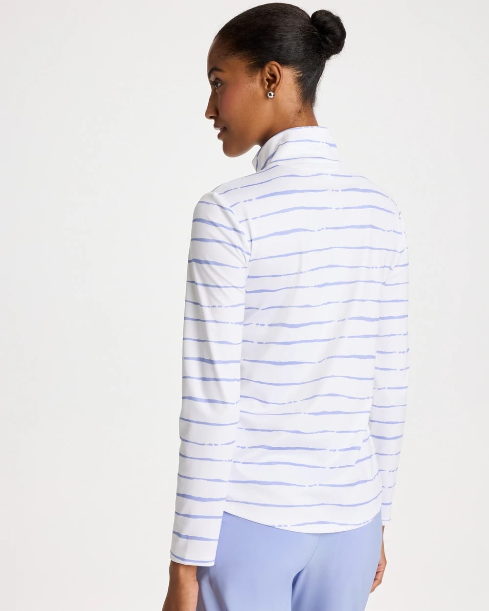 Chico's Sale Blue Muse Zenergy® UPF Caviar Half Zip