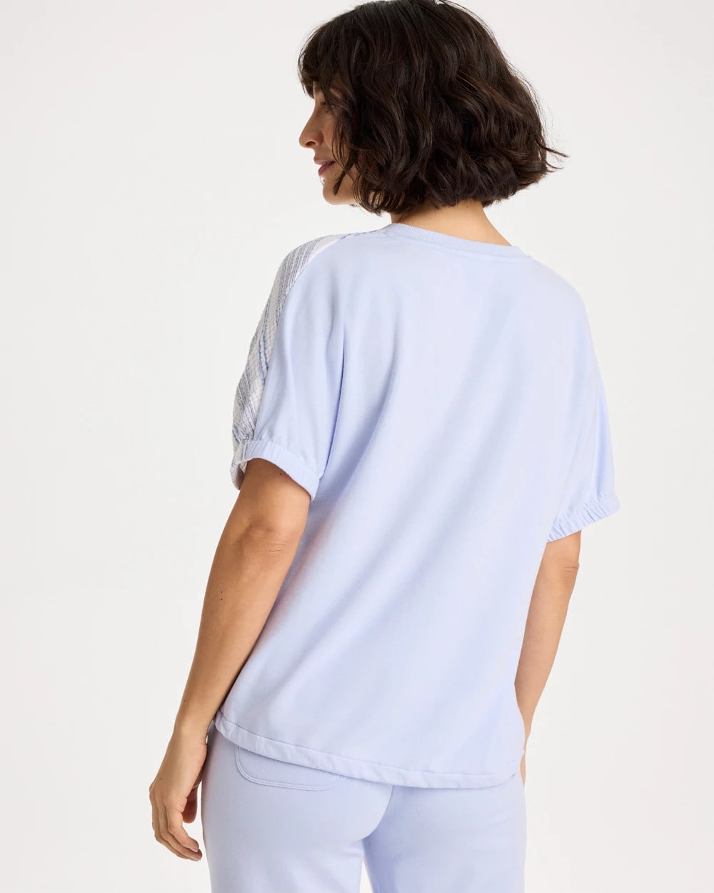 Chico's Outlet Indigo Ice Zenergy® Striped Gauze Lounge Shirt