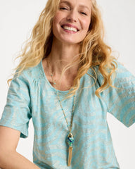 Chico's Discount Blue Multi Tassel Fish Pendant Necklace