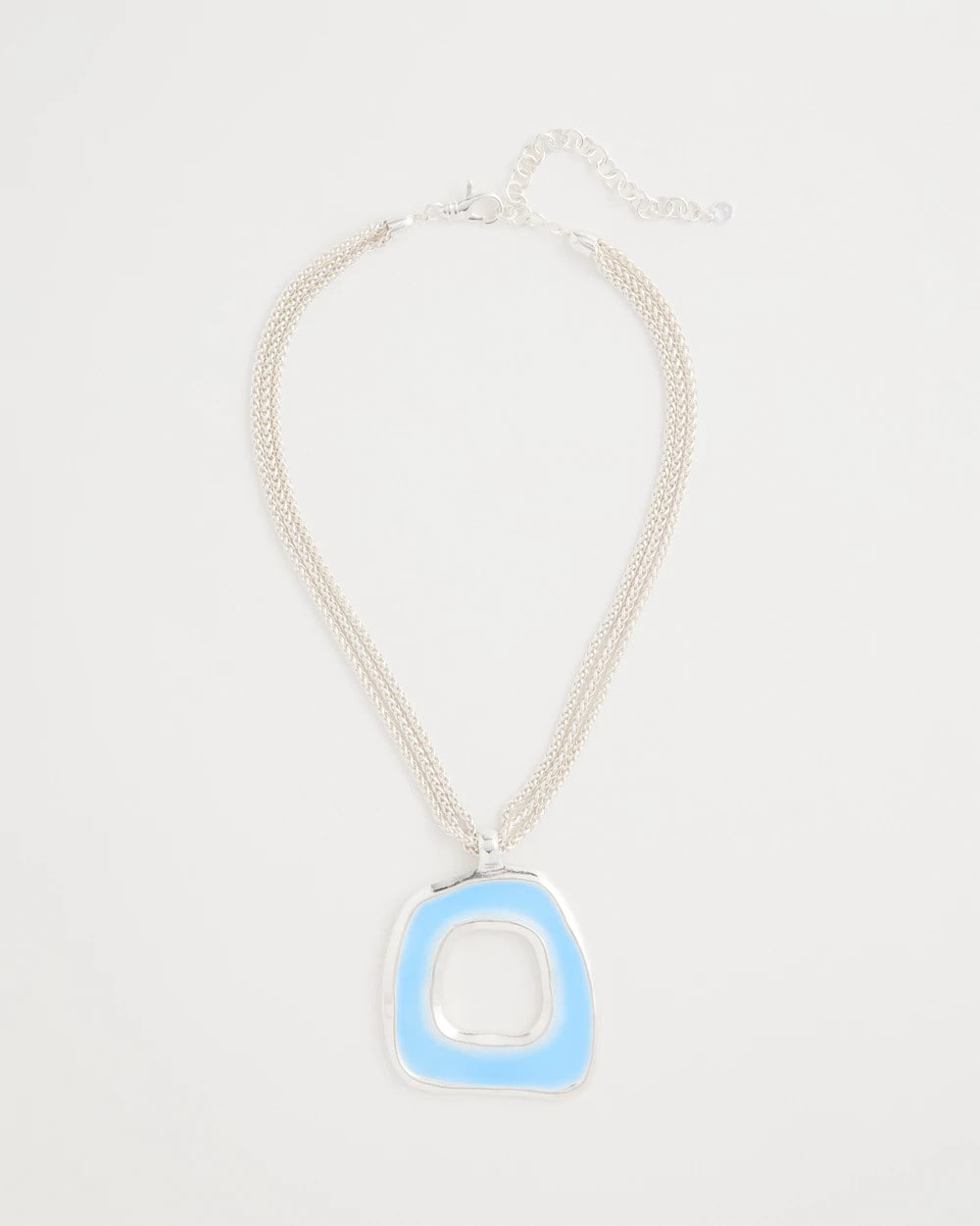 Chico's For Sale Blue Sea Glass Inspired Pendant Necklace