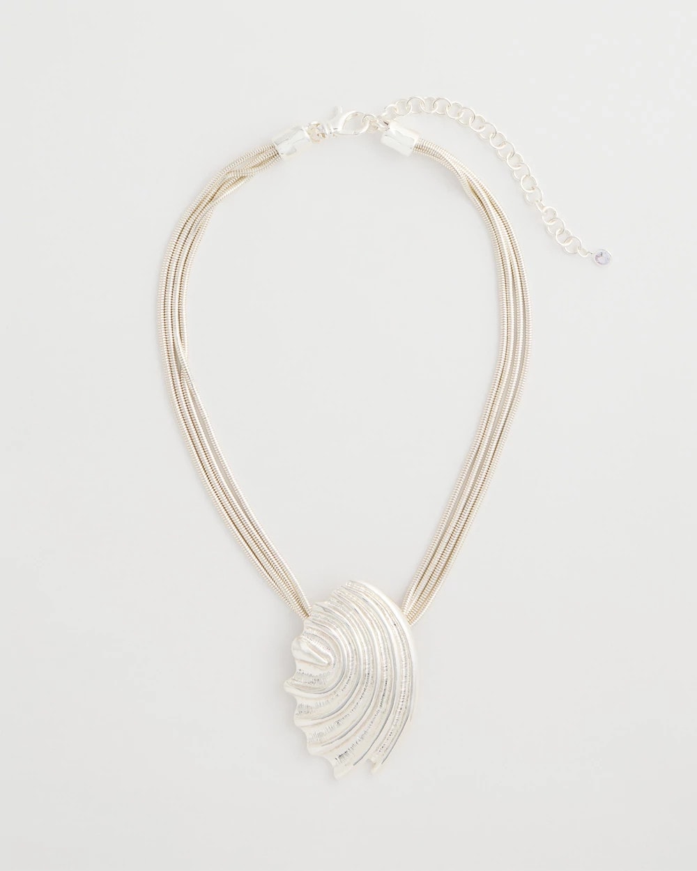 Chico's Discount Silver Silvertone Shell Pendant