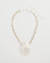 Chico's Discount Silver Silvertone Shell Pendant