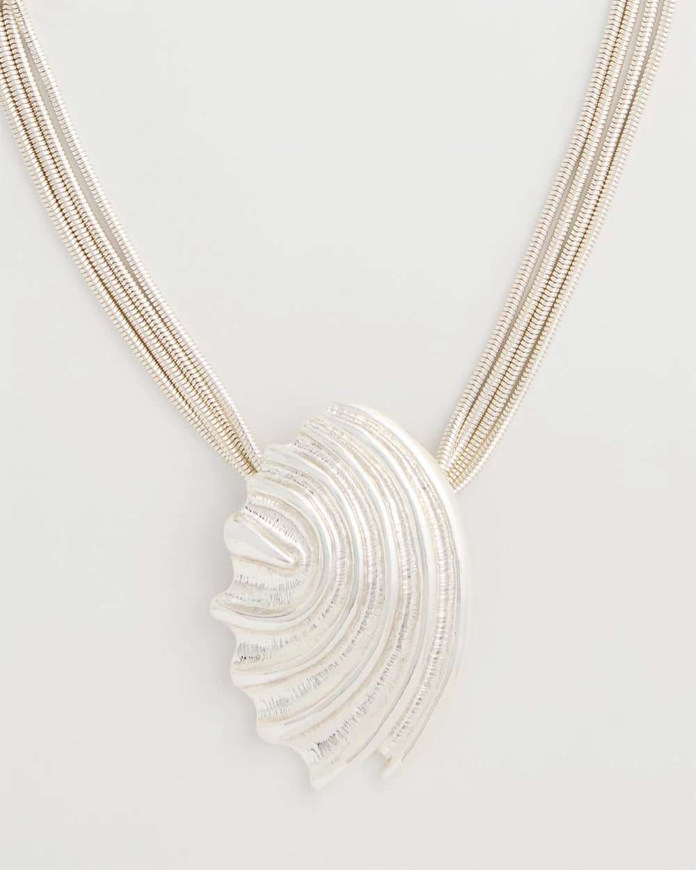 Chico's Discount Silver Silvertone Shell Pendant