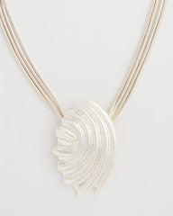Chico's Discount Silver Silvertone Shell Pendant