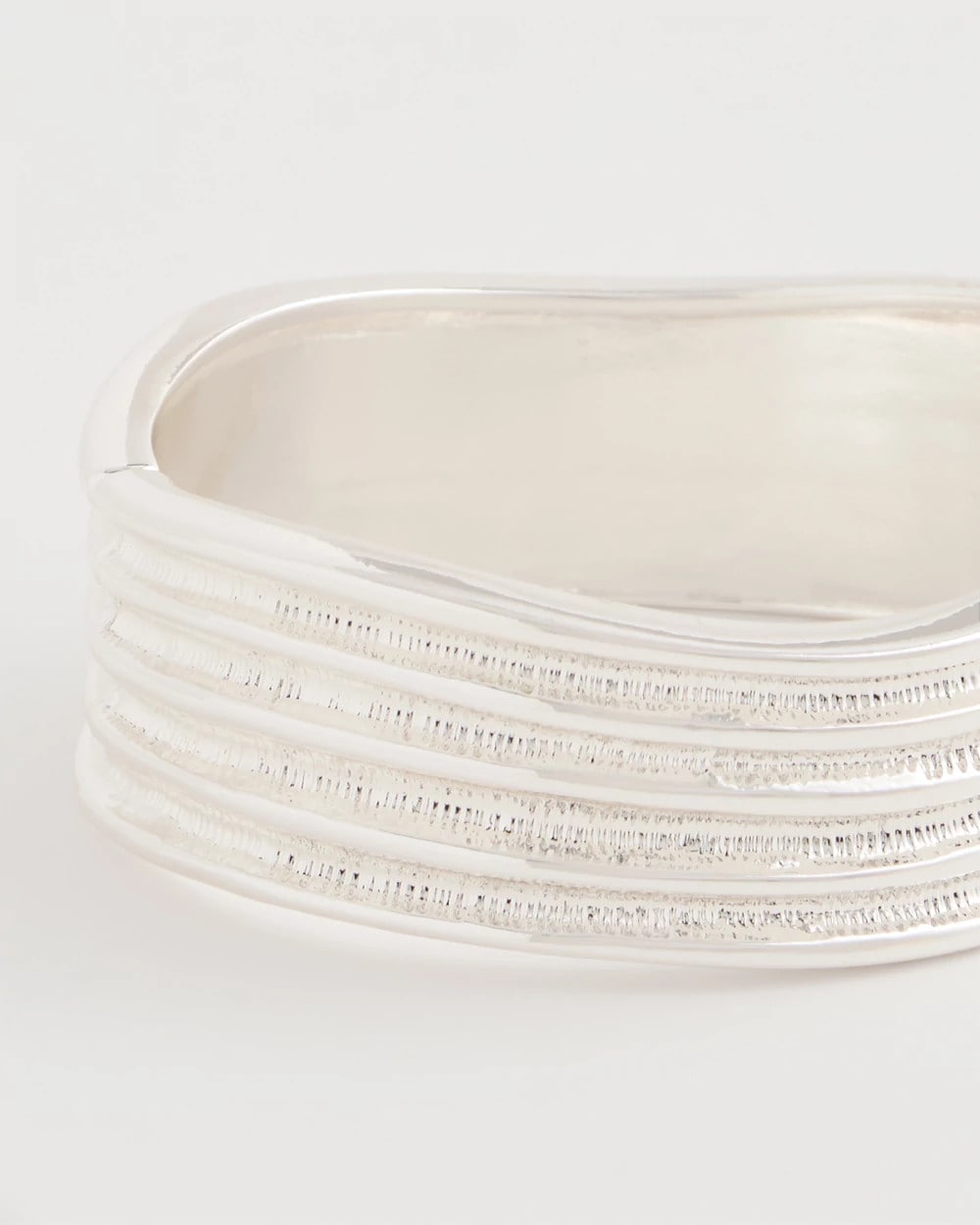 Chico's Outlet Silver Silvertone Cuff Bracelet