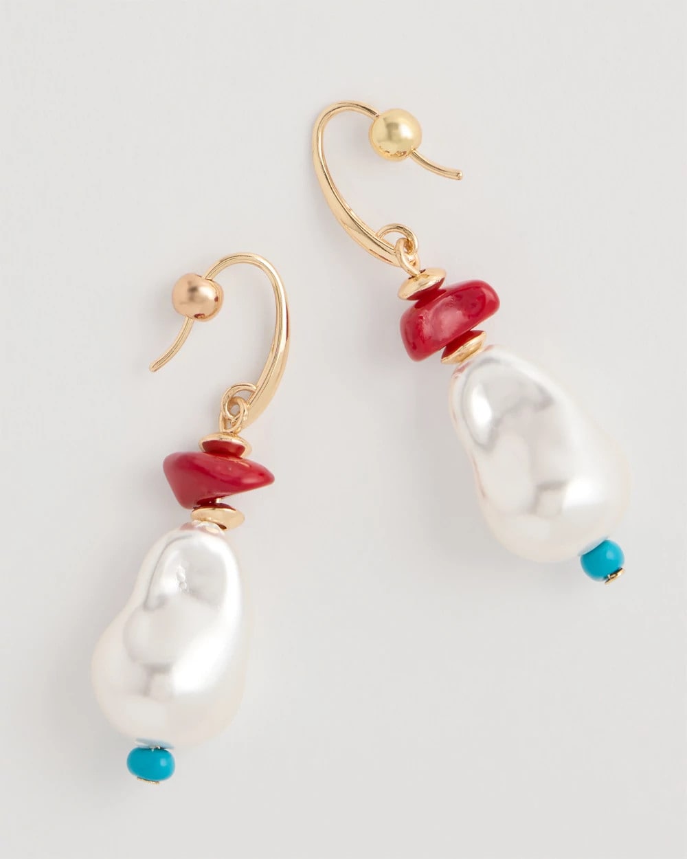 Chico's Sale Multi Beaded Linear Drop Earrings
