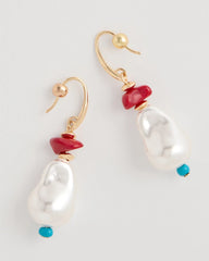 Chico's Sale Multi Beaded Linear Drop Earrings
