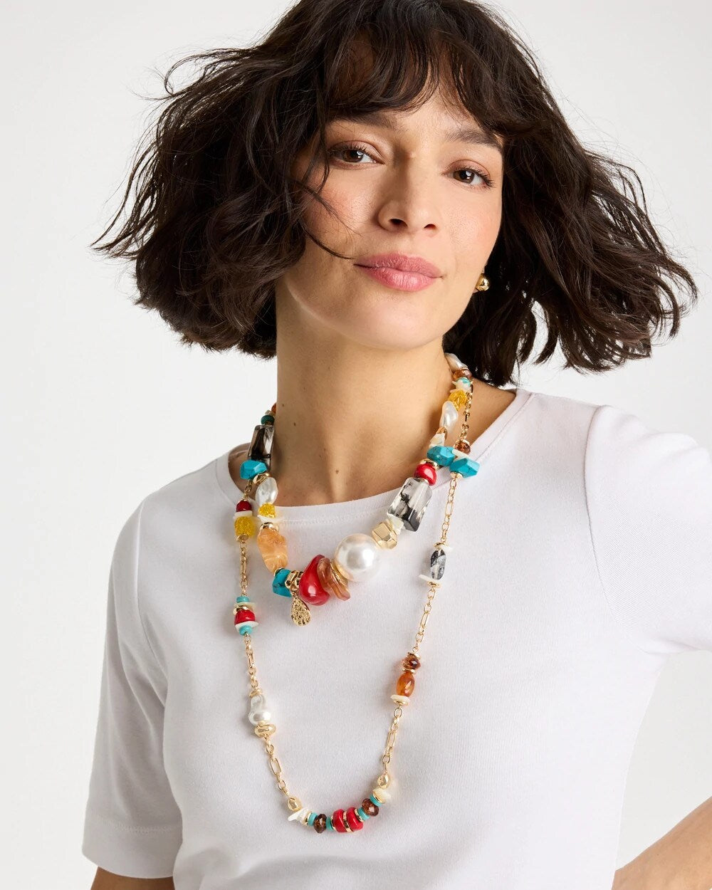 Chico's Outlet Multi Chico's Originals Short Beaded Necklace