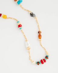 Chico's On Sale Multi Mixed-Media Long Beaded Necklace