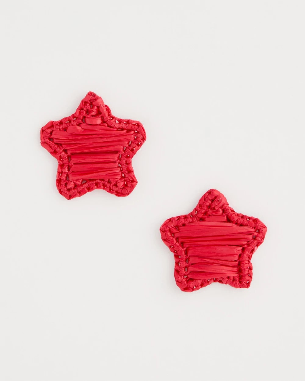 Chico's Online Red Americana Red Star Stud Earrings