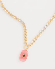 Chico's Outlet Coral Coral Agate Short Pendant Necklace