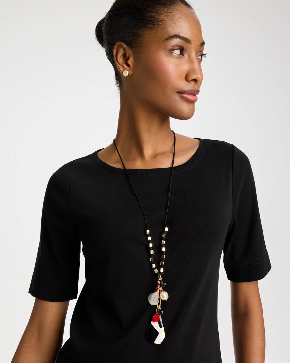 Chico's On Sale Multi Corded Short Pendant Necklace