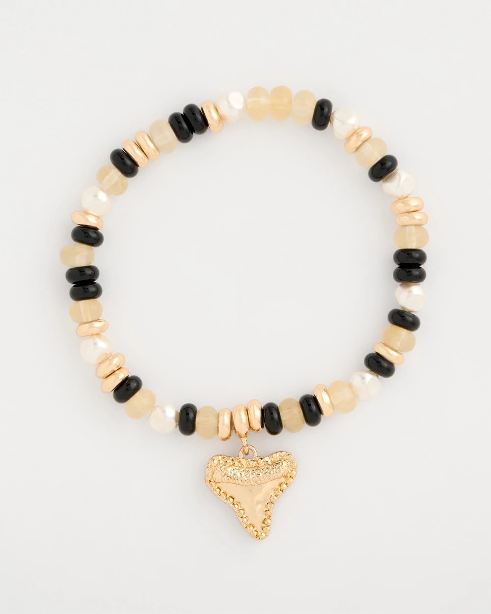 Chico's Online Black Shark's Tooth Stretch Bracelet