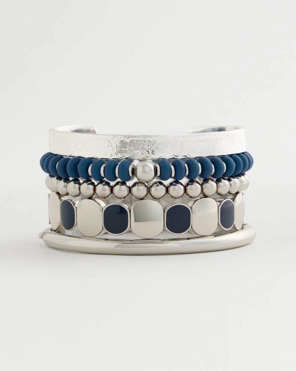 Chico's Online Navy Navy Resin Glam Stretch Bracelet