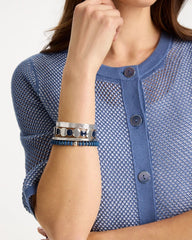 Chico's Online Navy Navy Resin Glam Stretch Bracelet