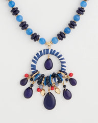 Chico's Sale Multi Americana Mixed Media Pendant Necklace