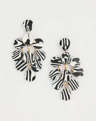 Chico's On Sale Black/White Chic Chandelier Earrings