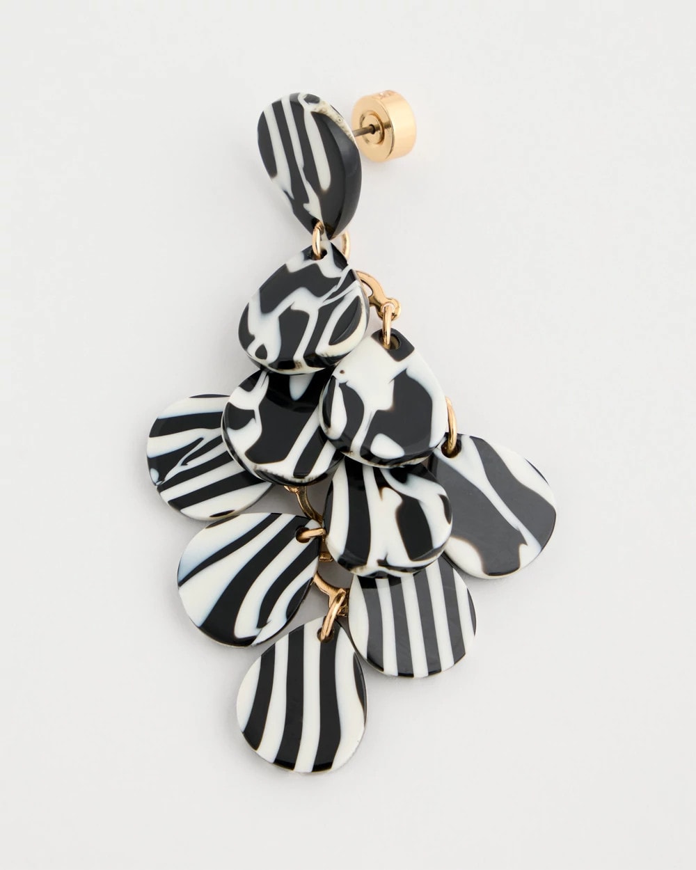 Chico's On Sale Black/White Chic Chandelier Earrings