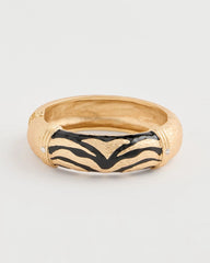 Chico's For Sale Black/Gold Tiger Hinge Cuff Bracelet