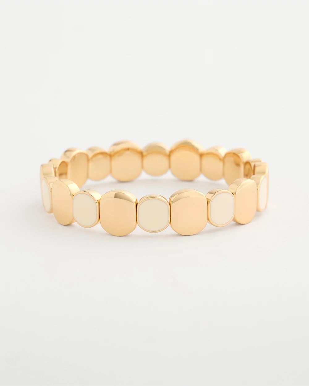Chico's Sale White White Resin Glam Stretch Bracelet