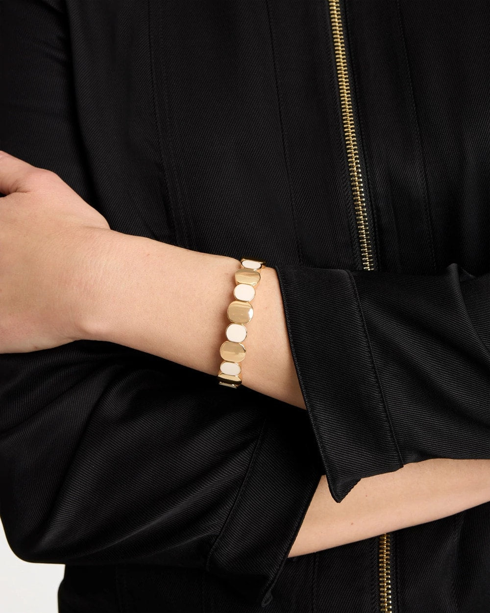 Chico's Sale White White Resin Glam Stretch Bracelet