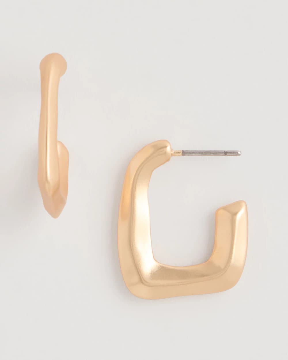 Chico's Sale Gold Mini Goldtone Square Earrings