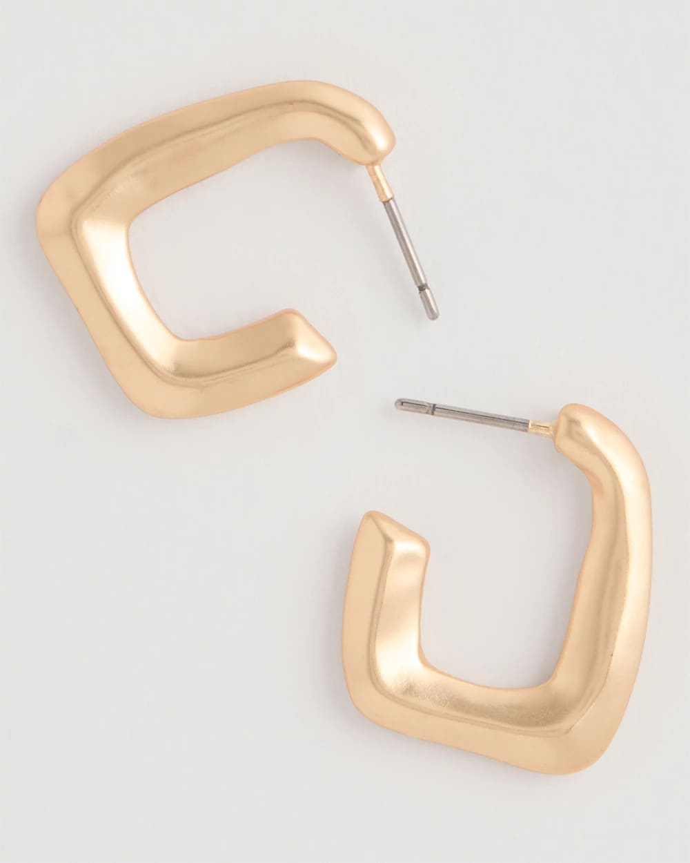 Chico's Sale Gold Mini Goldtone Square Earrings