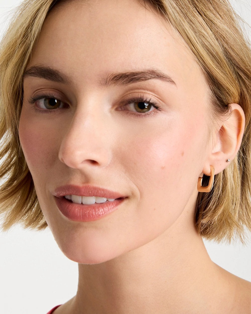Chico's Sale Gold Mini Goldtone Square Earrings