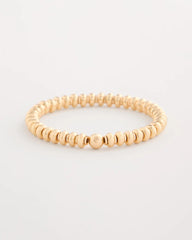 Chico's Online Gold Goldtone Rounded Stretch Bracelet