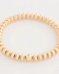 Chico's Online Gold Goldtone Rounded Stretch Bracelet