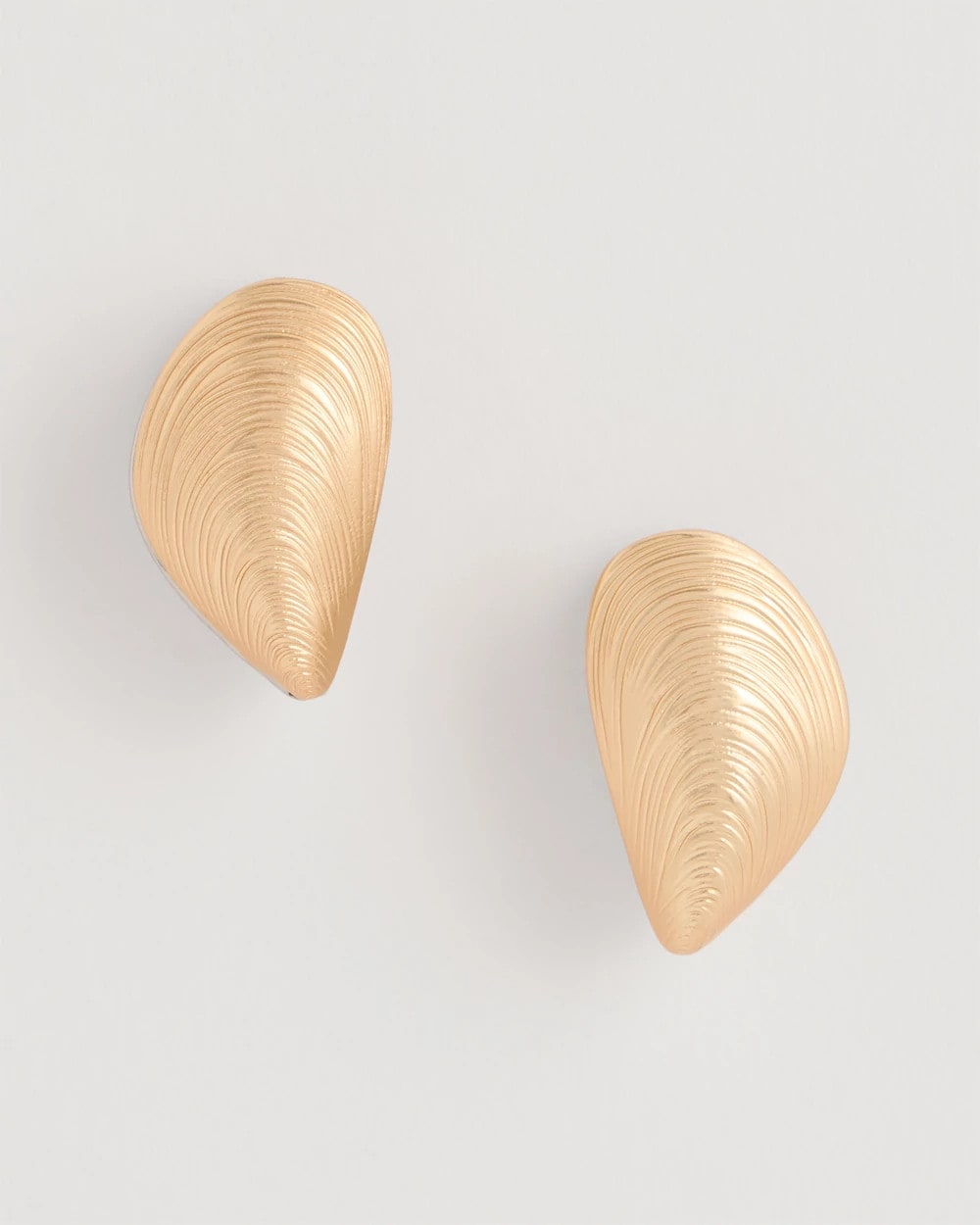 Chico's Discount Mixed Metals Mixed Metal Shell Earrings