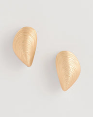 Chico's Discount Mixed Metals Mixed Metal Shell Earrings