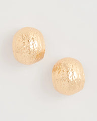 Chico's Sale Gold Crinkle Goldtone Hoop Earrings