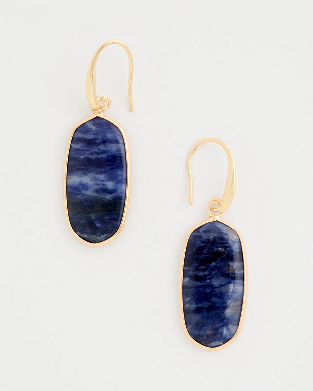 Chico's On Sale Navy Genuine Lapis Lazuli Stone Drop Earrings
