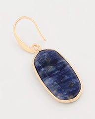 Chico's On Sale Navy Genuine Lapis Lazuli Stone Drop Earrings
